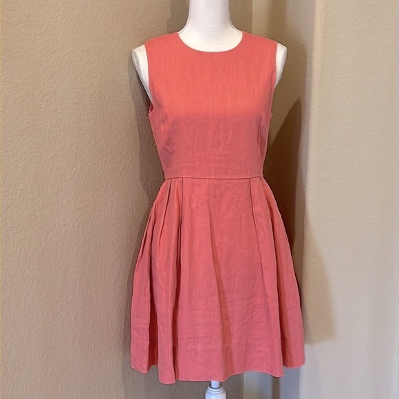 GAP Dresses & Skirts - NWT GAP Coral Linen Fit & Flare Sleeveless Dress